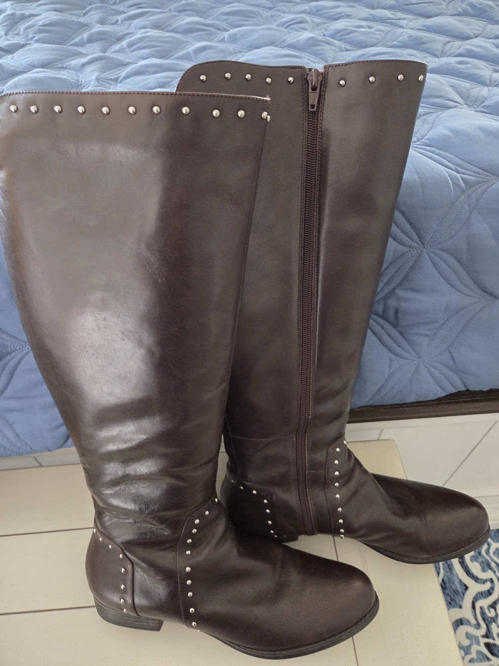 Isaac Mizrahi Brown Leather Boots